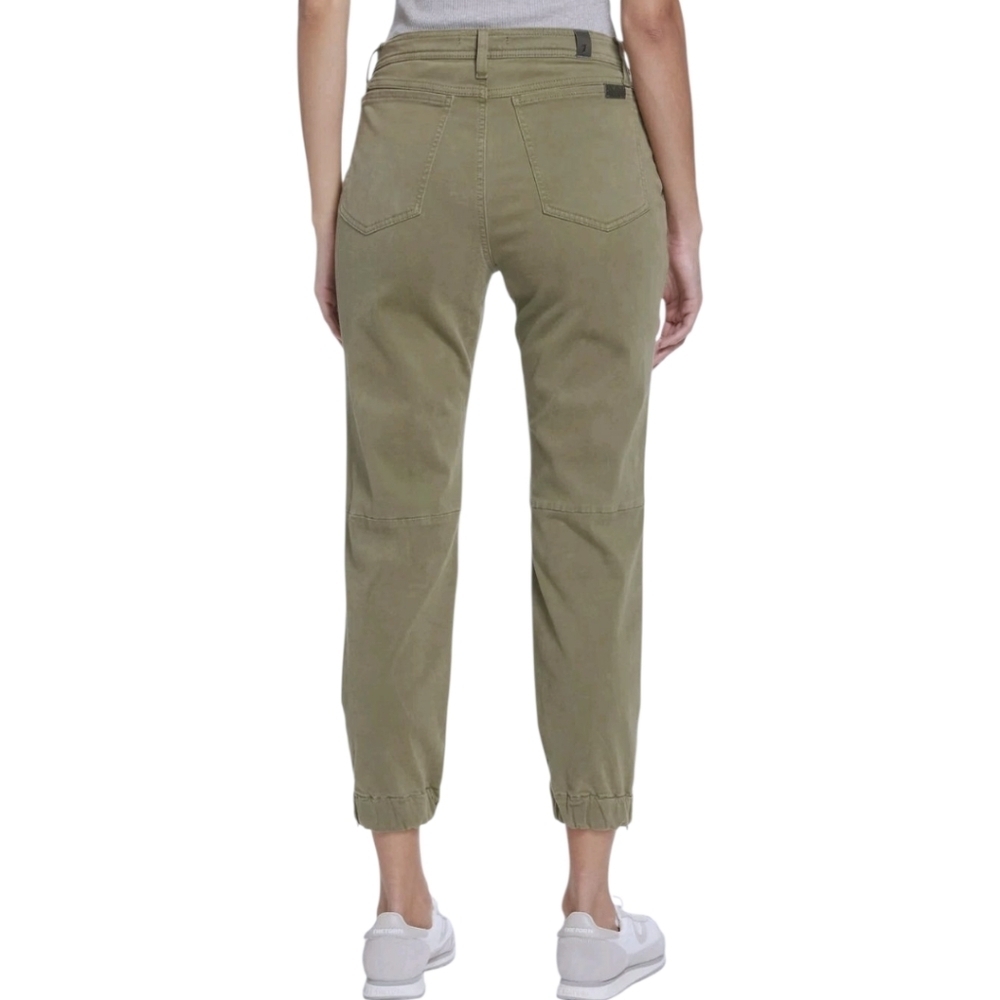 7 For All Mankind Darted Cotton-Blend Boyfriend Joggers - Picture 2 of 12